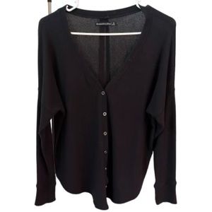 Abercrombie & Fitch Army Green Lightweight Button Up Long Sleeve